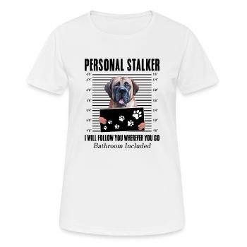 Cane Corso Personal Stalker - Women's Breathable T-Shirt - white - Front - AI Model Female 172 dark (172cm)