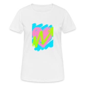 Herz mit Marker - Frauen T-Shirt atmungsaktiv - Weiß - Vorne - AI Model Female 172 dark (172cm)