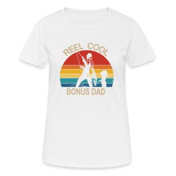 Reel Cool Bonus Papa - T-shirt respirant Femme - blanc - Devant - AI Model Female 172 dark (172cm)