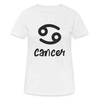 Sternzeichen Krebs - Frauen T-Shirt atmungsaktiv - Weiß - Vorne - AI Model Female 172 dark (172cm)