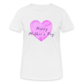 Mother's Day mothersday happy mothers day - Women's Breathable T-Shirt - white - Front - AI Model Female 172 dark (172cm)