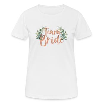 Chemise Team Bride - T-shirt respirant Femme - blanc - Devant - AI Model Female 172 dark (172cm)