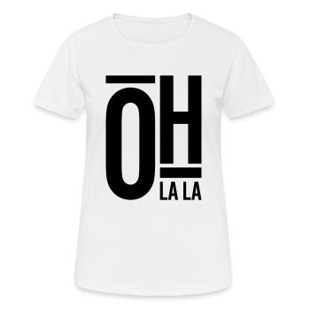 Oh La La - T-shirt respirant Femme - blanc - Devant - AI Model Female 172 dark (172cm)
