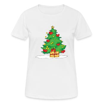 Christmas Tree - T-shirt respirant Femme - blanc - Devant - AI Model Female 172 dark (172cm)