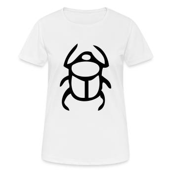 coléoptère - T-shirt respirant Femme - blanc - Devant - AI Model Female 172 dark (172cm)