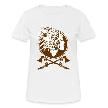 Indian Native American - Women's Breathable T-Shirt - white - Front - AI Model Female 172 dark (172cm)