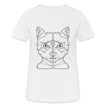 katzenfreund katzenfreund geschenk katze shirt - Frauen T-Shirt atmungsaktiv - Weiß - Vorne - AI Model Female 172 dark (172cm)