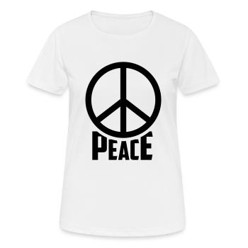 paix hippie de paix - T-shirt respirant Femme - blanc - Devant - AI Model Female 172 dark (172cm)