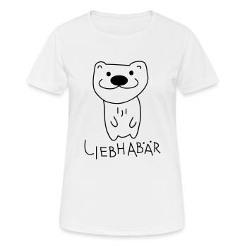 Liebhaber als Bär - Frauen T-Shirt atmungsaktiv - Weiß - Vorne - AI Model Female 172 dark (172cm)
