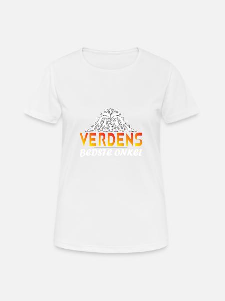Verdens Bedste onkel samers - Dame T-shirt svedtransporterende - hvid