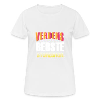 Les meilleurs grands frères samers du monde - T-shirt respirant Femme - blanc - Devant - AI Model Female 172 dark (172cm)