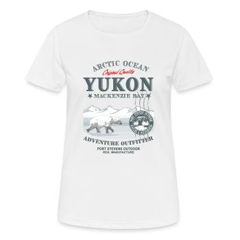 Yukon - Polar Bear - Eisbär - Frauen T-Shirt atmungsaktiv - Weiß - Vorne - AI Model Female 172 dark (172cm)