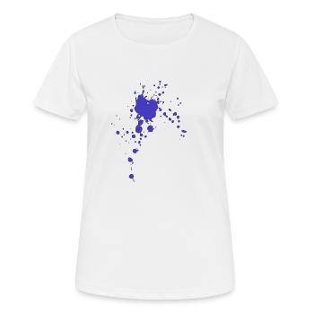 Éclaboussures de peinture éclaboussures d'idée de cadeau de couleur - T-shirt respirant Femme - blanc - Devant - AI Model Female 172 dark (172cm)