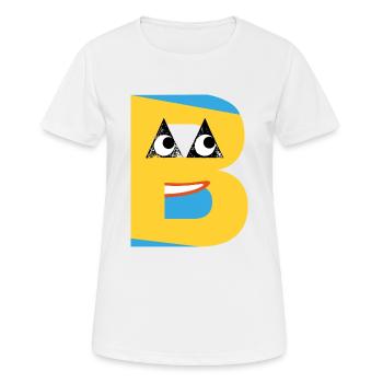 Le jaune B - T-shirt respirant Femme - blanc - Devant - AI Model Female 172 dark (172cm)