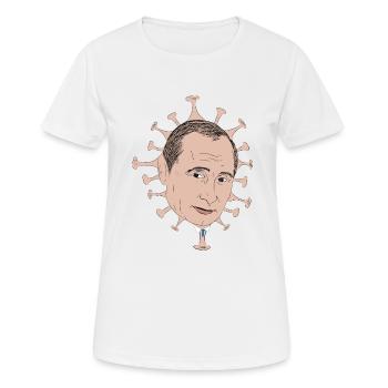 Wladimir Putin COVID-19 - Frauen T-Shirt atmungsaktiv - Weiß - Vorne - AI Model Female 172 dark (172cm)