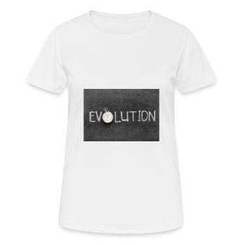 Évolution - T-shirt respirant Femme - blanc - Devant - AI Model Female 172 dark (172cm)