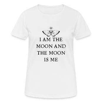 Witchy / Moth / Witch / Moonchild / Moon / Mystic / Gothic - Women's Breathable T-Shirt - white - Front - AI Model Female 172 dark (172cm)