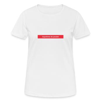 Chicken Tee - Women's Breathable T-Shirt - white - Front - AI Model Female 172 dark (172cm)