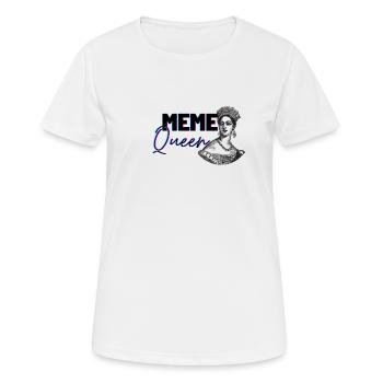 Meme queen - Women's Breathable T-Shirt - white - Front - AI Model Female 172 dark (172cm)