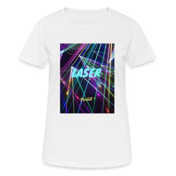 Laser - T-shirt respirant Femme - blanc - Devant - AI Model Female 172 dark (172cm)