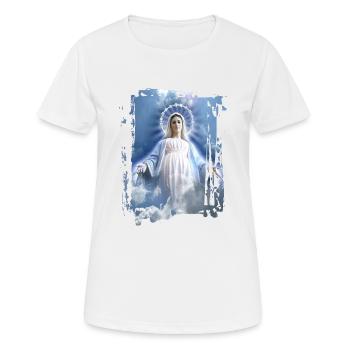Holly Mary Maria Madonna Mariana Virgin Mary - Women's Breathable T-Shirt - white - Front - AI Model Female 172 dark (172cm)
