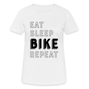biker - Women's Breathable T-Shirt - white - Front - AI Model Female 172 dark (172cm)