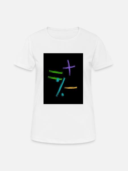 mathematics - Women's Breathable T-Shirt - white