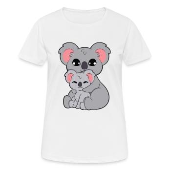 Koala Bear Embrace - Women's Breathable T-Shirt - white - Front - AI Model Female 172 dark (172cm)