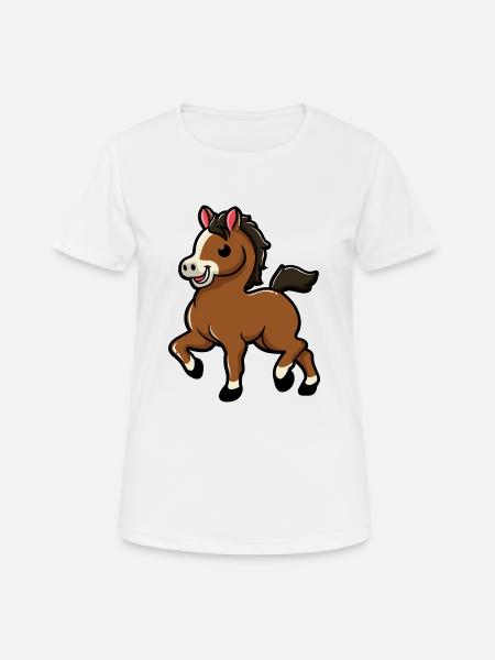 sweet horse | Baby Horse | Foal - Women's Breathable T-Shirt - white