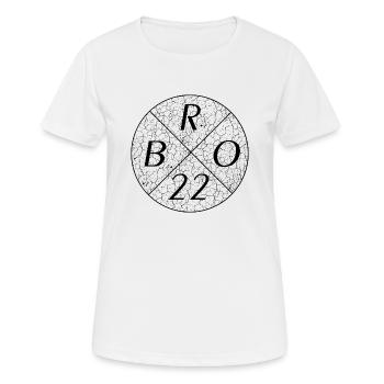 Bro 22 - Frauen T-Shirt atmungsaktiv - Weiß - Vorne - AI Model Female 172 dark (172cm)