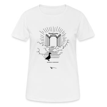NAG NAG ON HEAVENS DOOR - Frauen T-Shirt atmungsaktiv - Weiß - Vorne - AI Model Female 172 dark (172cm)
