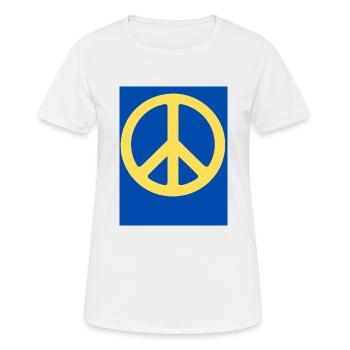 Frieden - Frauen T-Shirt atmungsaktiv - Weiß - Vorne - AI Model Female 172 dark (172cm)
