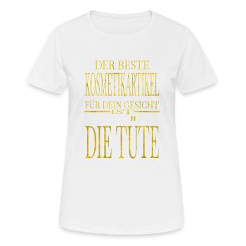 lieben styling dermatologe brauen lustiger spruch - Frauen T-Shirt atmungsaktiv - Weiß - Vorne - AI Model Female 172 dark (172cm)