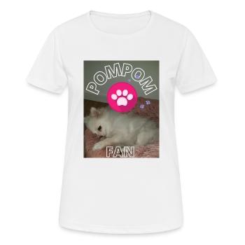 Pom Pom 1 - Frauen T-Shirt atmungsaktiv - Weiß - Vorne - AI Model Female 172 dark (172cm)
