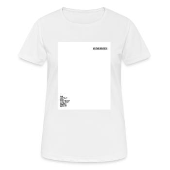 Ich bin Holder - Frauen T-Shirt atmungsaktiv - Weiß - Vorne - AI Model Female 172 dark (172cm)