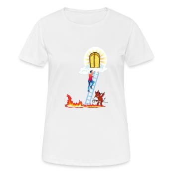 Himmel oder Hölle - Frauen T-Shirt atmungsaktiv - Weiß - Vorne - AI Model Female 172 dark (172cm)