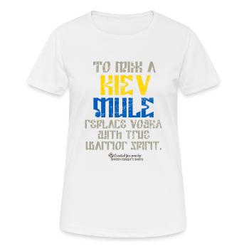 Kiev Mule - T-shirt respirant Femme - blanc - Devant - AI Model Female 172 dark (172cm)