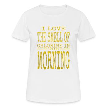 funny swimming birthday funny quote quote - Frauen T-Shirt atmungsaktiv - Weiß - Vorne - AI Model Female 172 dark (172cm)