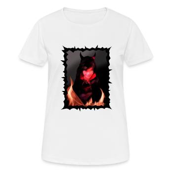 Halloween night devil - Women's Breathable T-Shirt - white - Front - AI Model Female 172 dark (172cm)