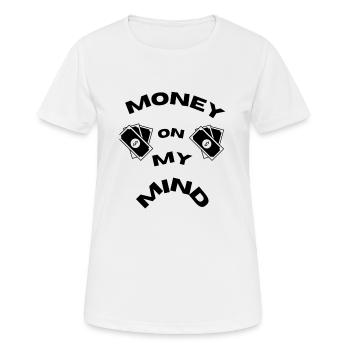 T- T-shirt ́'L’argent sur mon 2'' - T-shirt respirant Femme - blanc - Devant - AI Model Female 172 dark (172cm)