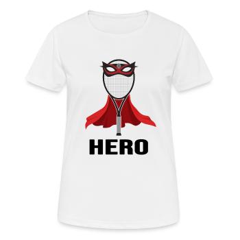 Tennis Tennis Match Match Ball - Women's Breathable T-Shirt - white - Front - AI Model Female 172 dark (172cm)