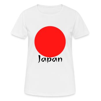 Japan - Frauen T-Shirt atmungsaktiv - Weiß - Vorne - AI Model Female 172 dark (172cm)
