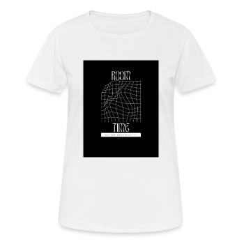 Raum und Zeit - Frauen T-Shirt atmungsaktiv - Weiß - Vorne - AI Model Female 172 dark (172cm)