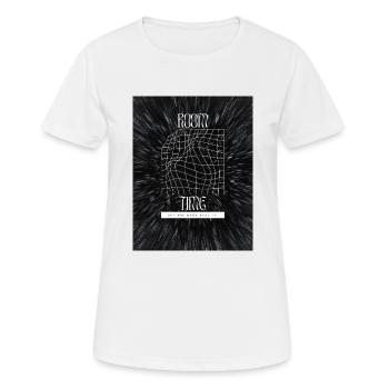 Raum und Zeit - Frauen T-Shirt atmungsaktiv - Weiß - Vorne - AI Model Female 172 dark (172cm)