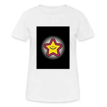 Conception sans titre 11 - T-shirt respirant Femme - blanc - Devant - AI Model Female 172 dark (172cm)