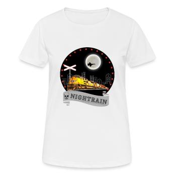 Pluie de nuit - T-shirt respirant Femme - blanc - Devant - AI Model Female 172 dark (172cm)