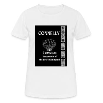 Connelly Surname - Women's Breathable T-Shirt - white - Front - AI Model Female 172 dark (172cm)