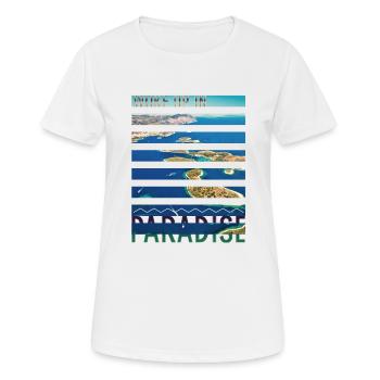 Kroatien Kroatien Hrvatska Kroatien Kroaten Paradies - Frauen T-Shirt atmungsaktiv - Weiß - Vorne - AI Model Female 172 dark (172cm)