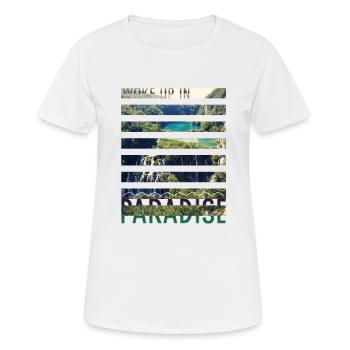 Kroatien Kroatien Hrvatska Kroatien Kroaten Paradies - Frauen T-Shirt atmungsaktiv - Weiß - Vorne - AI Model Female 172 dark (172cm)