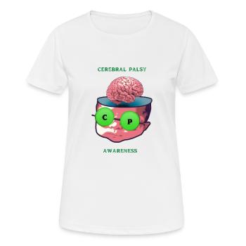 Zerebralparese Bewusstsein - Frauen T-Shirt atmungsaktiv - Weiß - Vorne - AI Model Female 172 dark (172cm)